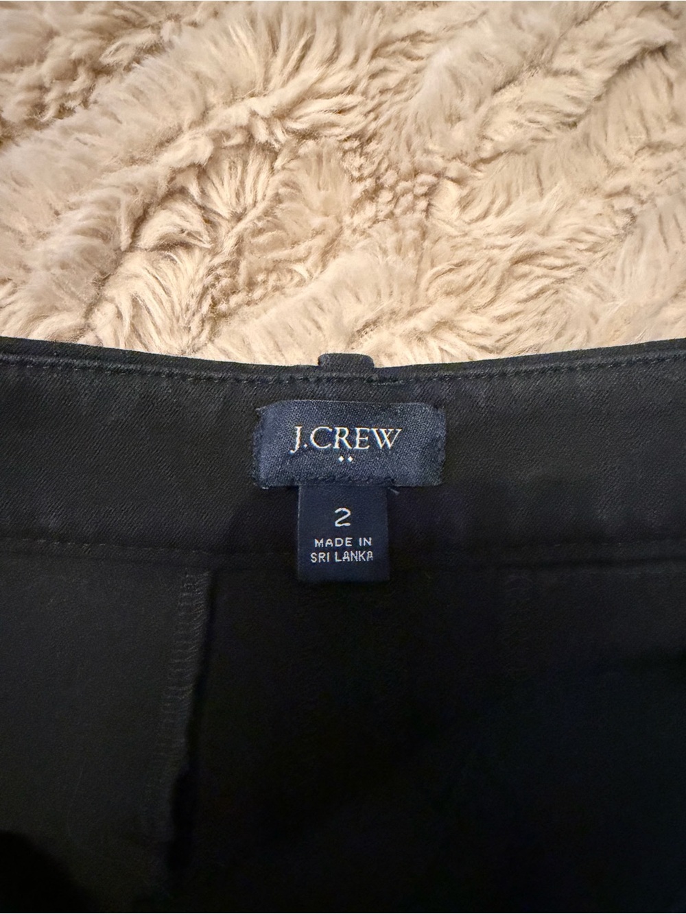 J. Crew Black Women's crop wide leg chinos